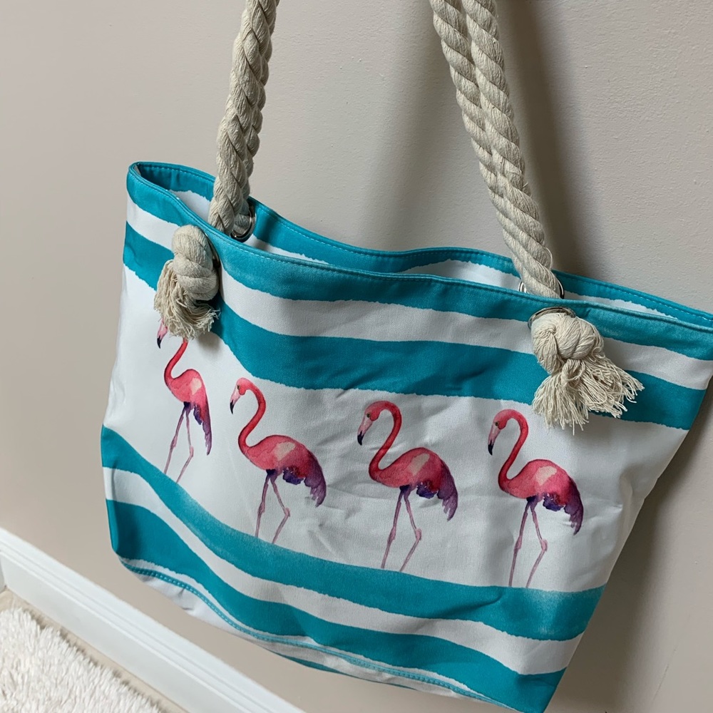 Flamingo Beach Bag.